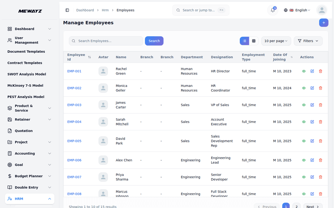 Mewayz User access control — platform screenshot