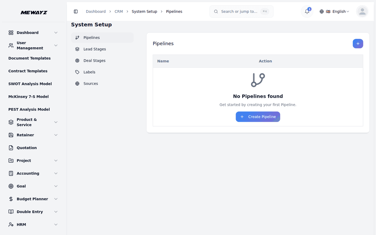 Mewayz Client pipeline for accounting firms