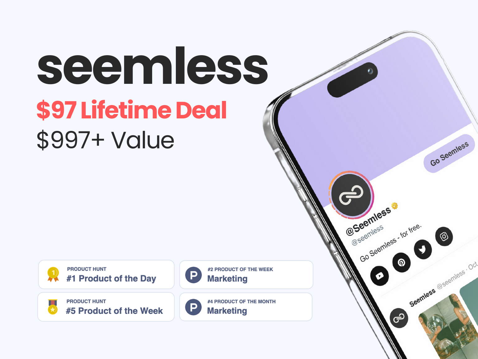 seemless.link Product Hunt