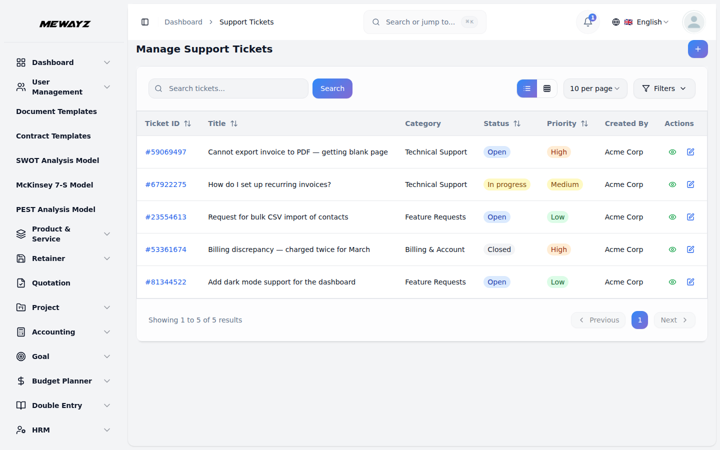Customer support platform