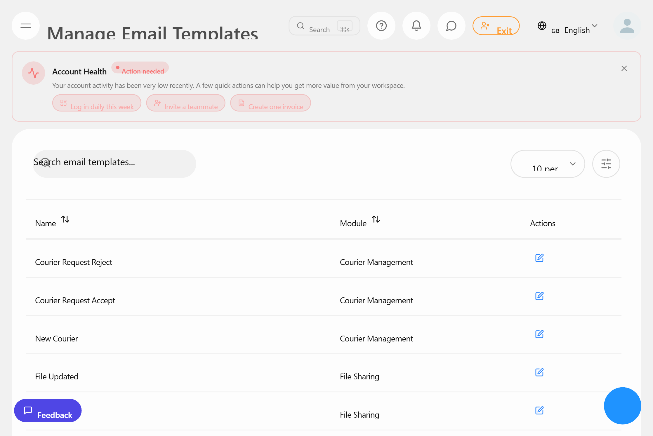 Branded email template builder